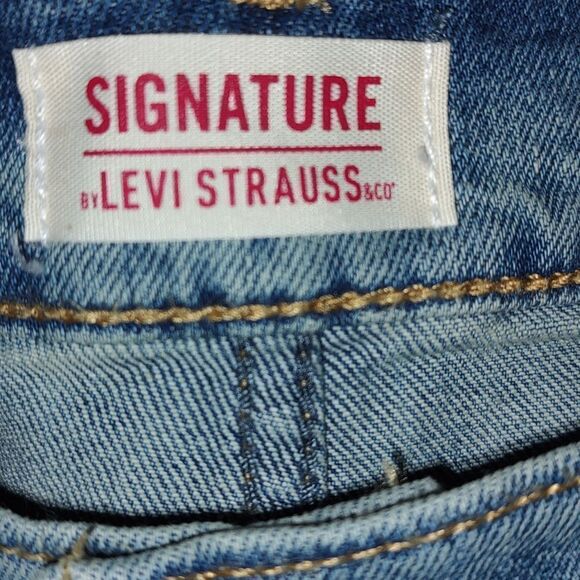 2 pr Signature Levi Strauss distressed Athletic Denim 11" Shorts Sz 40 - Picture 10 of 11